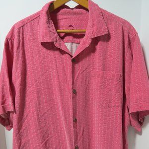 Tommy Bahama 100% silk shirt  XXL 720